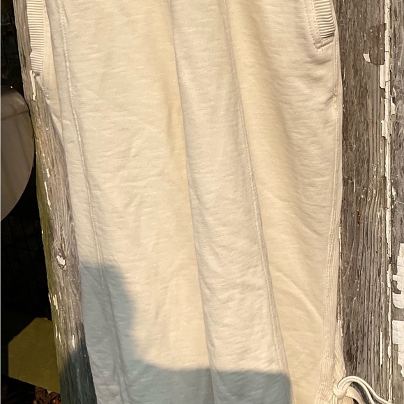 Anthropologie daily practice horizon wide leg knit Jumpsuit in pearl - Picture 11 of 13